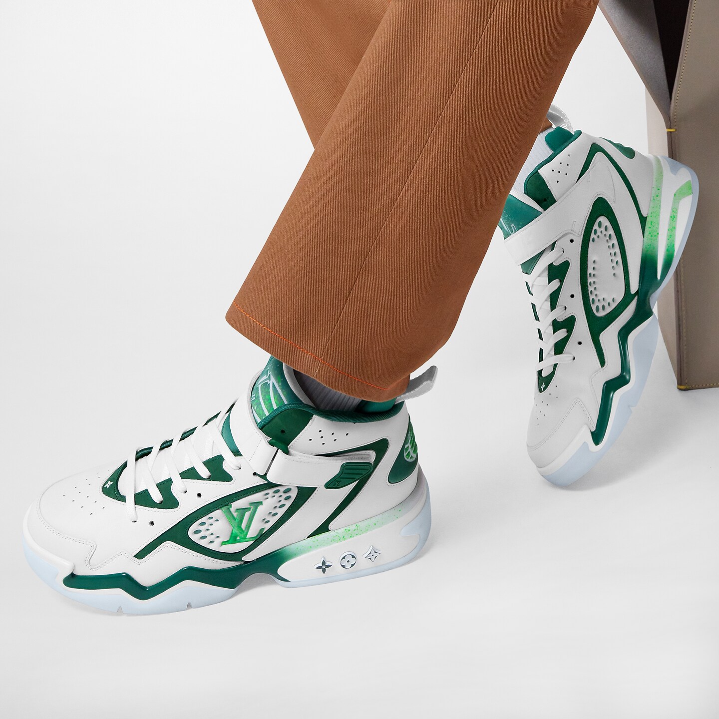 louis vuitton lv trainer sneaker boot high